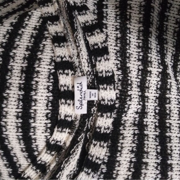 *3/$25* Splendid Tunic Stripe Open Knit Boat Neck Light - Picture 5 of 6